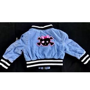 Toddler Girls Urban Republic Punk bomber jacket